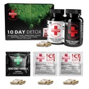 הצלה Detox 10 יום קבוע Detox Kit - 132ct קפסולות | כולל ניקוי גוף מלא עם בונוס מיידי ICE Caps