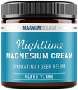 Magnesium Lotion - Nighttime Magnesium Cream - החל מ Legs, Arms או Chest - מגנזיום צ'ורייד - ארה"ב Made and Safe for Kids (Ylang Ylang)