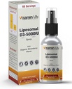 ויטמין נוזלי Liposomal נוזלי D3-5000IU Spray | 2 חודשים אספקה | 1 fl oz | Non-GMO | Sugar Free