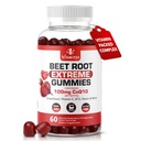 Extreme Beetroot פורמולה ו- COQ10 100 מ"ג עם Grape Seed Extract, עבור Circulation Energy & Flow, 1500mg Beet Root Gummies לחלץ Gluten Free 60