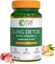 SENTA Pure Nutrition Lung Detox תוספת עם תערובת צמחית טבעית של ויטמין C, Grapeseed & Vasaka Leaves לחלץ | Lung Cleanser for Detoxification of Lung and Immune Defense - 60 Veg כמוסות