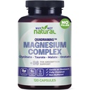 4in-1 Magnesium Complex תוסף - Glycinate, טאראט, Malate, Orotate בלנדר - 300 מ"ג לכל משרת, 120 קפסולות