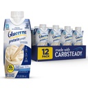 Glucerna חלבונים Smart Diabetes Care Shake, Vanilla, Diabetic Meal החלפת לתמיכה בניהול סוכר בדם, 30g חלבון, 150 קלוריות, מוכן לשתות, 11-fl-oz בקבוק, 12 Pack