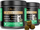 פרוביוטיקה לכלבים | All-Natural Dog Probiotics with Enzymes, Prebiotics, Pumpkin | קידום בריאות מזיקה, לשפר את אלרגיה ואי-אמון, 180 הרוזן (Pack of 2 x 90 ct)
