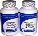 Prostate and Ovary - (2 בקבוקי בקבוק מכיל סך של 180 Vegi-Capsules) - הרחבה של הרליבל בלנדר - עם Crinum Latifolium, טבעוני כשרות Caps. Prostate Herbs for Optimal Support *