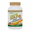 Natures Plus Source of Life Gold Multivitamin - 180 טבליות - תמיכה בדם, תמיכה בעצמות, מערכת החיסון בריאה - כולל ויטמינים D3, B12, K2 & מעל 120 מזון מזון מלא - 60 משרתים