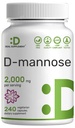 DEAL SUPPLEATION D Mannose 500 מ"ג קפסולות (2,000 מ"ג פריון), 240 גלולות Veggie - Fast Acting Water-Soluble Form - תוספת חיזוק Urinary Tract (UTI) תמיכה בריאות - Non-GMO, ידידותי טבעוני ידידותי טבעוני