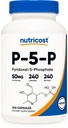 ויטמין P5P ויטמין B6 תוסף 50 מ"ג, 240 קפסולות (Pyridoxal-5-Phosphate) - Vegetarian Friendly, non-GMO, Gluten Free