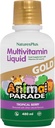 NaturesPlus Animal Parade Gold Children's Liquid Multivitamin, 16 fl oz - Natural Tropical Brad Flavor - Immune Support Supplement - Gluten Free, טבעוני - 32 משרתים