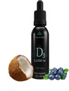 איזון בריאות D3 2,000 IU, 2 Fl Oz, 120 דוס, Blueberry Flavor, ויטמין D טיפות w MCT שמן עבור קיצור מהיר יותר, non GMO Vegetarian בטוח בטוח