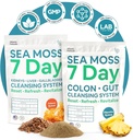 Atlantic Naturals Sea Mosss 7-Day Full Body ניקויse Detox Bundle, אבקת ניקוי קולון עם אבקת Psyllium Husk Senna אבקה ו ים אורגני Mos אבקת Kidney, Liver, Gallbladder, Pineapple Flavor שתו לערבב Mix Mix.