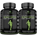The ENCLARE NUTRITION 15 Day Detoxse for Weight Loss. Advanced Gut Support for Women & Men. Colony ניקוי לקסטיבים ל-Constipation & Bloating Relief. גלולת דיאטה נקייה פרוביוטית 60ct (2)