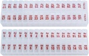 פעמיים-A-Day Monthly Pill Box Planner - AM & PM מארגנת עבור 31 ימים! הגדר כוללת 2 מארגנים בחודש אחד (Clear - 31 Day AM/PM-1 Pack)