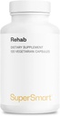 SuperSmart - Rehab (Advanced Formula) - עם Kudzu, Silymarin, ג'ינג'ר Root, Benfotiamine - All-in-1