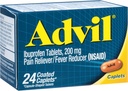 עו"ד Ibuprofen Coated Caplets Pain Reliever ו Fever מפחית 200 מיליגרם 24Ct