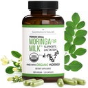 תוספי הנקה - אורגני Moringa קפסולות לתמיכה הנקה כדי להגדיל את אספקת חלב אם (120 ct) אבקת Malunggay טהור עבור חלב ייצור Booster & Postnatal ויטמינים A E K 500 מ"ג