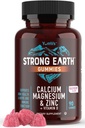 Calcium Magnesium Zinc Gummies עם ויטמין D3 - Calcium Magnesium Zinc D3 Gummies תומך בעצמות העצם ו- Immune Support - Tasty Kosher Gummy ויטמינים - הרוזן 9090