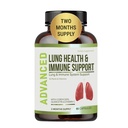 Lung Health & Immune Support Supplement - Lung Cleanse ו Detox עם ויטמין Immunity For Better Lungs, Immune Defense, Clear Lungs & Deep Breathing כולל Quercetin & Cordyceps. חודשיים אספקה