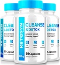 (3 Pack) Ketosyn Cleanse & Detox קפסולות, Ketosyn Pills עבור ירידה במשקל מתקדם, כוח מקסימלי Keto ללבור תוסף תמיכה, Keto Syn Internal ניקויs ביקורות (180 קפסולות)