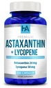 Astaxanthin ו Lycopene תוסף | Lycopene 50 מ"ג פלוס Astaxanthin 24 מ"ג Carotenoids תוספת עבור Tanning Skin Care Vision & Heart Health Support