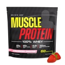 חלבון שרירי COLOSSAL LABS אבקת Whey (5 lbs / Pack של 1) - קר מסנן, 25g חלבון טהור, 6.6g BCAAs (Packaging May Vary) (5LB, Strawberry)