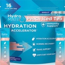 אבקת hydroMATE Electrolyte Peach Teahydrtion Packets Low Sugar