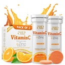 SIGNIFY NATURE ויטמין C 1000 מ"ג Effervescent Tablets - תמיכה בשומן VIT C עם תוסף Znc - Sugar-Free & Vegan Formula | Dissolvable ויטמין C Tablet - Water Soluble Fizzy Elixir - 20CT