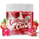 Bovine Colostrum Chews תוספת עם פרוביוטיקה לבריאות Gut, Bloating, Immune Support, Skin, Hair and Beauty - Strawberry Flavor (60 משרתים)
