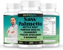 משאבן Seed Oil & שיער תוספת עם Saw Palmetto עבור נשים, DHT בלוקר עבור גברים, PCOS Prostate בריאות, Pygeum, Lycopene, Mens Health