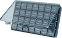 Lifewit Monthly Pill Organer, 28 Day Pill Box, 4 Weeks One חודש תיקי גלולות, מארגן תרופות השוואתי גדול עבור ויטמינים, שמן דגים, תוספים, Blue