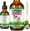 Lipoma Treatment Targets Guard for Dogs Lumps and Bumps 2 fl.oz, Lipoma Treatment for Dogs, Soften Fatty Lumps & Bumps, Castor Oil for חיות, תוספי Lipoma Reduction, Immune Support