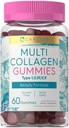 Carlyle Collagen Gummies | 60 Count | Multi Collagen Complex | Beauty Formula