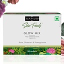Capiva Skin Foods Glow Mix | Ayurvedic Skin Supplement, קולג'ן אבקה | Skincare for Glowing & Healthy Skin (30 Sachets)