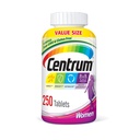 Multivitamin לנשים, Multivitamin / Multimineral תוספת עם ברזל, ויטמין D3, ויטמין B ו- Antioxidant ויטמינים C ו- E, Tablet, Gluten Free, non-GMO Ingredients - 250 Count Count Count Count Count