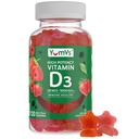 ויטמין D3 Gummies 5000 IU 125mcg D3 Gummies - תמיכה ב- Immune Support, Strong Bone Health - Non-GMO, Gluten-Free, Milk-Free, ויטמין Dחניכיים ( Count)