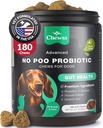 Coprophagia Deterrent - No Poo Chews for Dogs - כלב פרוביוטיקה לבריאות העיכול עם Enzymes - Canine Stool Eating Deterrent - Digestive, Dental, Gut & Immune Health Treats - No Poop Eating