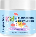 Magnesium Lotion for Kids Sleep & Calm: Natural Bedtime Lotion להירגע & Relieves Stress - קרם מגנזיום עם Soothing Lavender, Shea Butter, ויטמין E - לתינוקות, טודלרים וג'וניורs