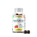 Vitamatic Sugar-Free Saw Palmetto with Pumpkin Seed - 3000 מ"ג Equivalent per Serve - Natural Raspberry Flavor - 60 מ"ג