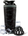 Ice Shaker Insulated Stainless Steel Shakerבק | 26oz, Black camo | Cold for 30+ Hours | Insulated Cup with Twist-on Agitator | Odor-Free Bottle for Protein Shakes, Water, Smoothies, קוקטיילים