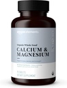 אלמנטים - אורגני Whole Food Calcium & Magnesium, טבעוני, Gluten Free, 90 טבליות