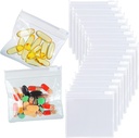 36 Packs Pill Pouch Bags BPA Free Pill Bags 12mil 3 x 2.75 Inch Transch Transchu Small Zip Reusable Drug Bags Seal Zipper Pouches for Travel Medicine מארגנת, תכשיטים, יצירות קטנות