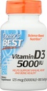 הרופא הטוב ביותר ויטמין D3 5000IU, Non-GMO, 180 Softgel (Pack of 1)