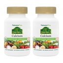 NaturesPlus Source of Life Garden Calcium - 120 קפסולות טבעוניות, Pack of 2 - Vegetarian, Gluten Free, Certified אורגני - 60 המשרתות הכוללות