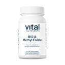 Vital Nutrients Vitamin B12 & Methyl Folate, 100 Capsules