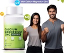 Calcium, Magnesium, Zinc עם ויטמין D3 & B12, 1000 מ"ג I 60 Veg טבליות