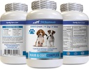 כלבים ותוספים - כלבים שיער ומורכב - Advanced Skin Relief - Good for Nails - כלב ויטמין e - 1 בקבוק (60 טבליות)