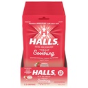 HALLS גרון Soothing (לשעבר HALLS Breezers) Creamy Strawberry גרון טיפות, 12 באגים של 25 טיפות (300 טיפות Totals)