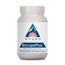 Ayush Herbs BacopaPlus - תוספי Bacopa, אורגני Bacopa for Memory & Focus, גלולות תמיכה קוגניטיבית למבוגרים עם גינקו, Gotu Kola, Ashwagandha - 90 קפסולות צמחוניות (1 Count)