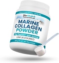 Bio Absorb Marine Collagen אבקה, כוח נוסף W/Peptan (Type 1 hydrolyzed Collagen Peptides), 15 oz, 42 ימים אספקה