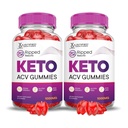 Justified Laboratories (2 Pack Ripped Results Keto ACV Gummies Advanced Formula 1000MG Ripped תוצאות פורמולה עם אבקת מיץ Pomegranate B12 Non GMO 120 חניכיים